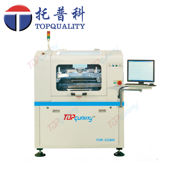 topquality CC-400高精度、高剛性一體化框架式機(jī)身結(jié)構(gòu)全自動(dòng)錫膏印刷機(jī)